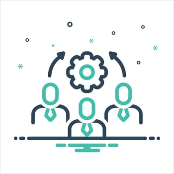Mix icon manage vector