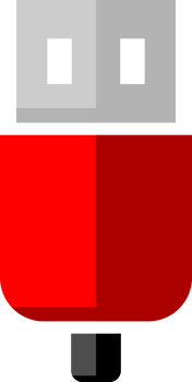 Red usb icon png
