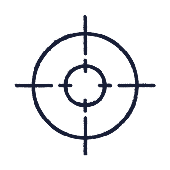 Crosshair target symbol for focus and aim png
