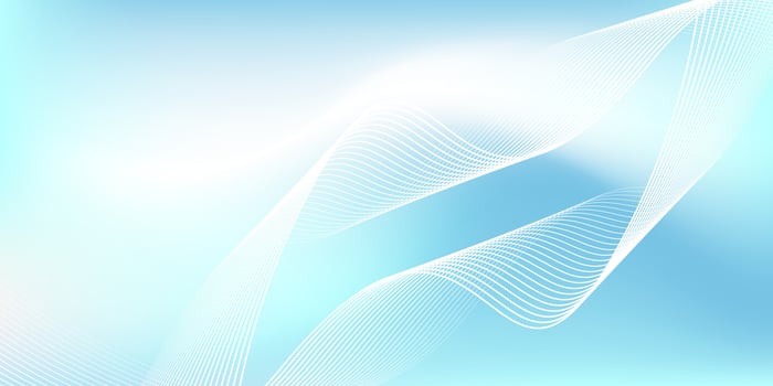 Abstract blue gradient background with shining lines waves. Minimalist background for banner, poster, cover,brochure,flyer,website. vector