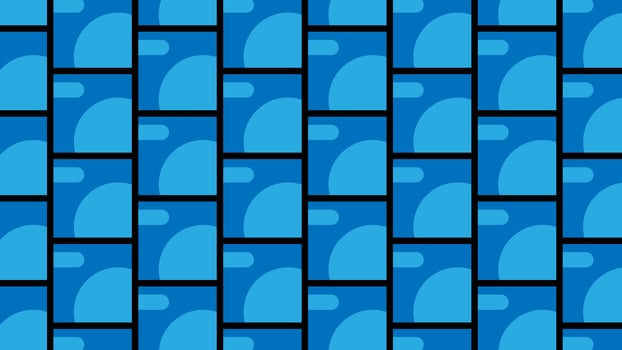 Geometric Blue Pattern with Abstract Shapes vector