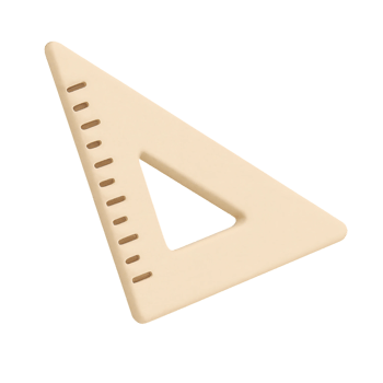 3D Matte Triangle Ruler Icon png
