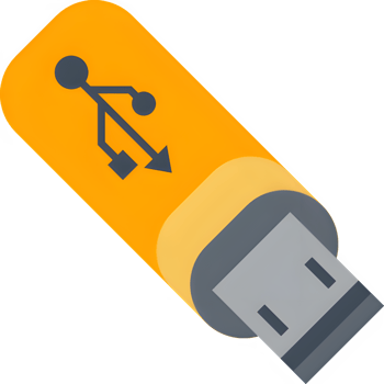 Portable USB drive for data storage and transfer needs in a compact and convenient design solution png