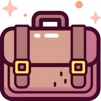 Charming briefcase icon ready for your next project or business presentation material design asset png