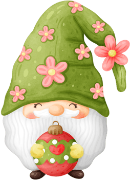 christmas cartoon gnome png