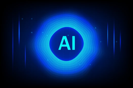 Artificial intelligence ai tech concept digital data future modern smart system background vector