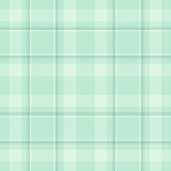 Pastel plaid pattern, mint green background, woven texture, seamless design. Perfect for textile, wallpaper, or backgrounds. Calming and versatile. vector