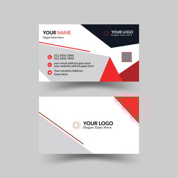 Modern Minimalist Business Card Design vector