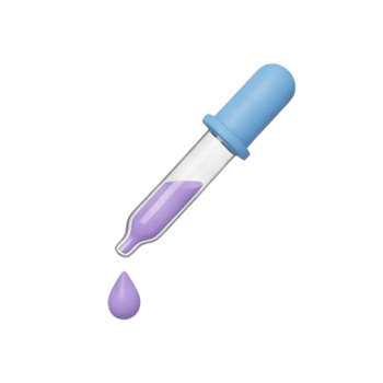 Pipette Illustration with Purple Liquid png