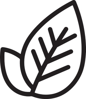 Serene Black and White Leaf Icon Simple, Elegant Nature Illustration for Eco-Friendly Designs - Professional digital artwork with vibrant colors and detailed composition vector