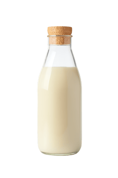 Milk bottle isolated on transparent background png