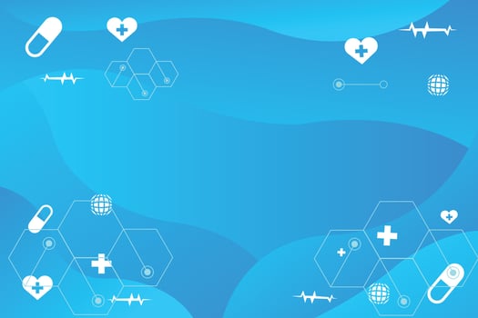 Medical Healthcare Blue Background Abstract Design Template vector