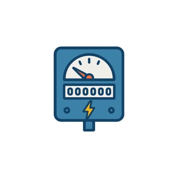 Electric Meter Icon vector