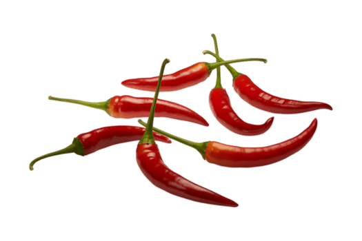 Spicy red chili peppers png