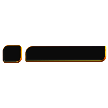 Shiny Black Lower Third Title Frame with Minimalist Design png