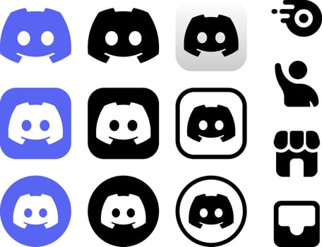 Discord Logo Icon Social Media Apps vector