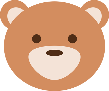 Brown bear cartoon png