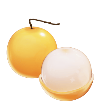 Realistic 3D Longan Bunch Illustration with Transparent Background png