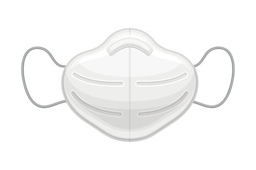 Face Mask as Medical Device and Personal Protective Wear Illustration vector