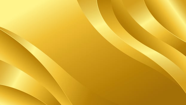 Bright gold abstract luxury wave background. Elegant wallpaper design. Suitable for Invitations, awards, sales, events, templates, banners, cards, covers, websites, pages and more vector