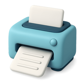 3D Pastel Printer Icon png