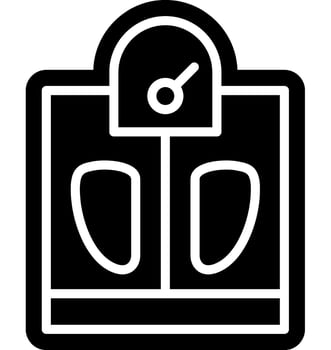 Weight and Height Scale Icon vector