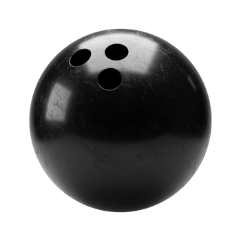 Bowling ball on transparent background png