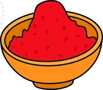 Sacred Kumkum Powder for Rakhi Tilak - Traditional Ritual Item vector