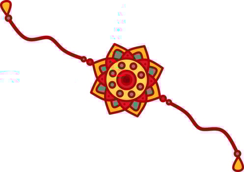 Beautiful Rakhi Threads - Symbol of Love and Bond Between Siblings vector