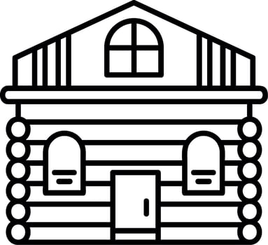 Cabin Outline Style Icon vector