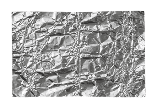 Abstract Crumpled Aluminum Foil Texture Background Silver Metallic Wrinkled Surface Closeup png
