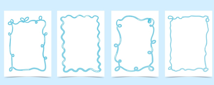 whimsical bow frame with pastel color art coquette style for kid and young birthday card template vector
