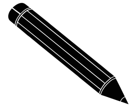 Classic Black Pencil Icon A Simple, Elegant Design for Education, Art, and Writing Projects - Professional digital artwork with vibrant colors and detailed composition vector