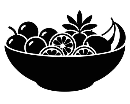 Delicious Fresh Fruit Salad in a Bowl A Vibrant, Healthy, and Refreshing Summer Treat - Professional digital artwork with vibrant colors and detailed composition vector