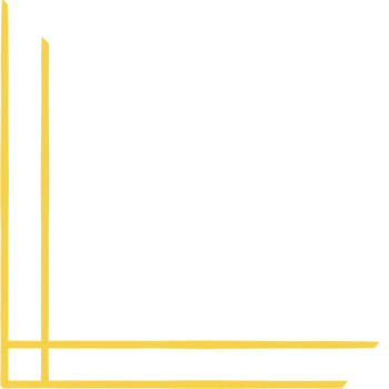 Minimalist Yellow Corner Frame Design png