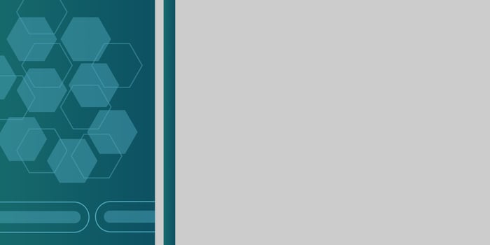 Abstract Technology Background with Blue Hexagon Pattern vector