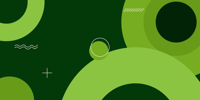 Zen Circles Minimal Green Geometry Design vector