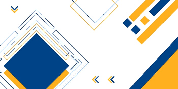 Modern Geometric Abstract Background with Blue and Orange Shapes vector