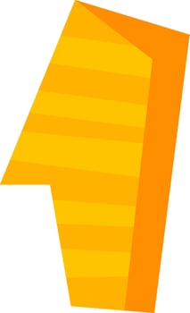 1 Digit Number Funny Alphabet vector