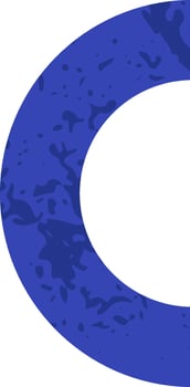 Risograph Half Circle Shape vector