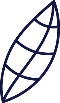 Tropical Leaf Outline Drawn Icon vector