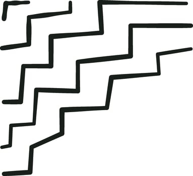 Abstract Lined Pattern Flat Illustration Icon vector