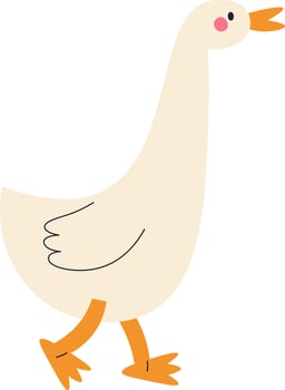 Goose Bird Walking vector