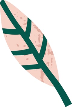 Tropical Leaf Grunge Texture Illustration vector