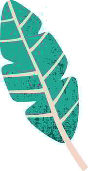 Tropical Leaf Grunge Texture Hand Drawn vector