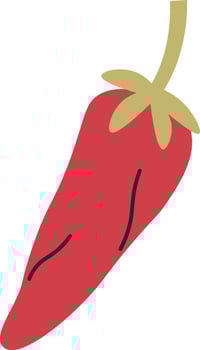 Chili Piper Vegetable Illustration vector