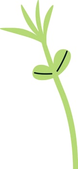 Lupine Plant Sprout Illustration vector