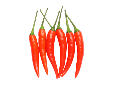 Red chili peppers isolated isolated on transparent background png