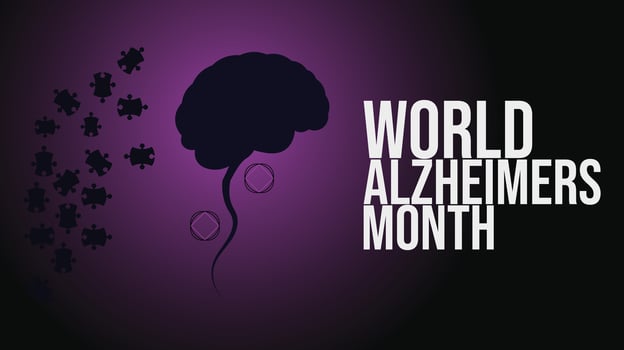 World Alzheimers Month, Raising Awareness for Brain Health vector