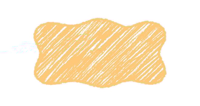 Groovy crayon wavy border creates abstract retro frame with hand drawn sketch and subtle shading. Orange y2k background, chalk graphic element for stylish vintage layout use. vector